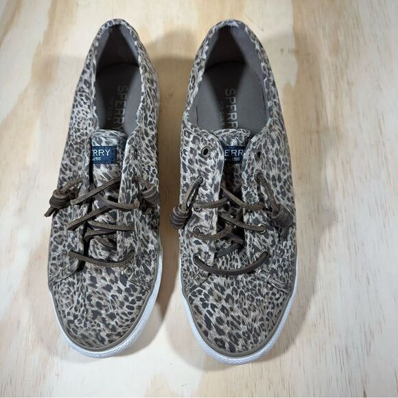 Sperry Animal Print Sneakers Women’s Size 8.5 - Picture 2 of 8